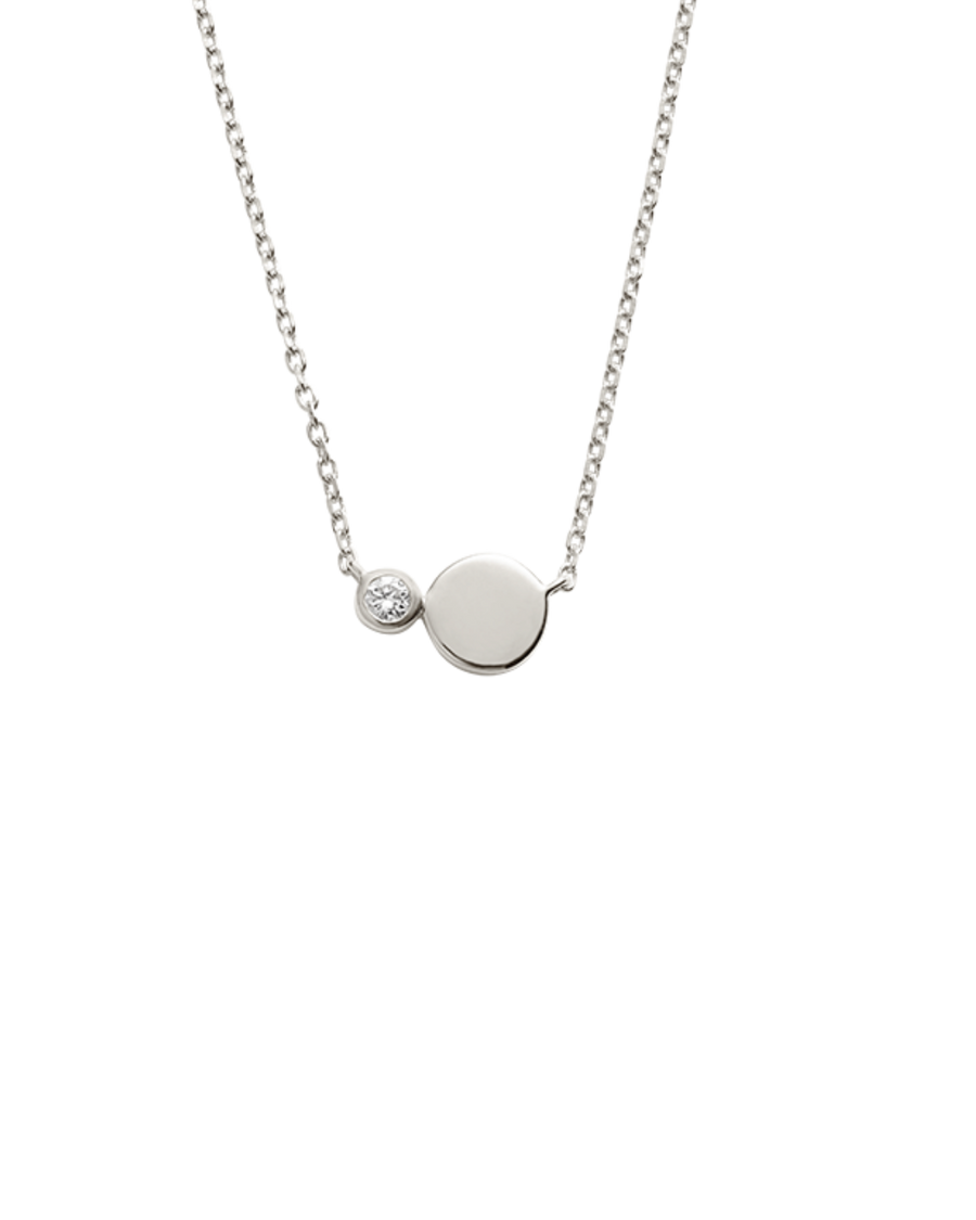 EVERLAST DIAMOND ENGRAVABLE NECKLACE (STERLING SILVER)
