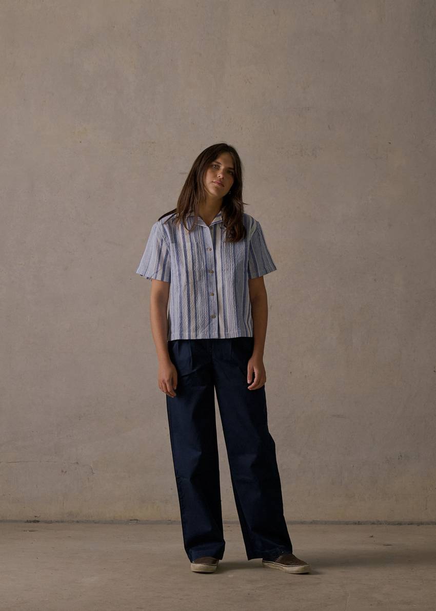 Double Pleated Twill Pants