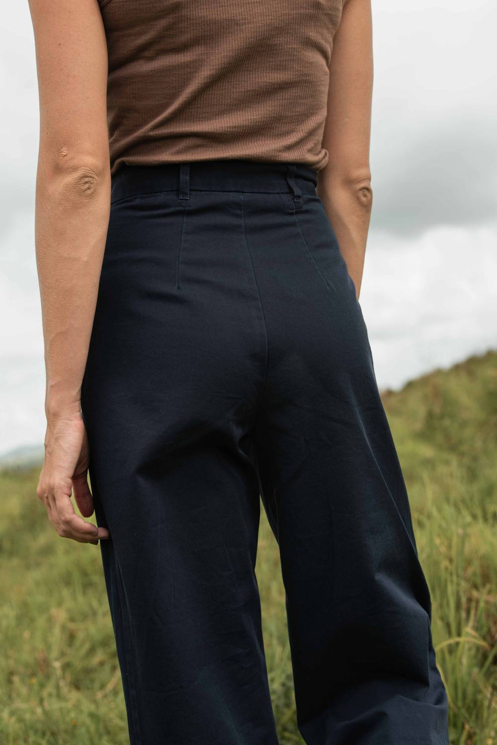 Double Pleated Twill Pants