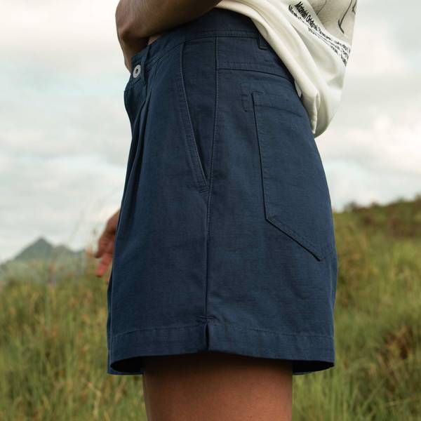 Double Pleated Twill Shorts