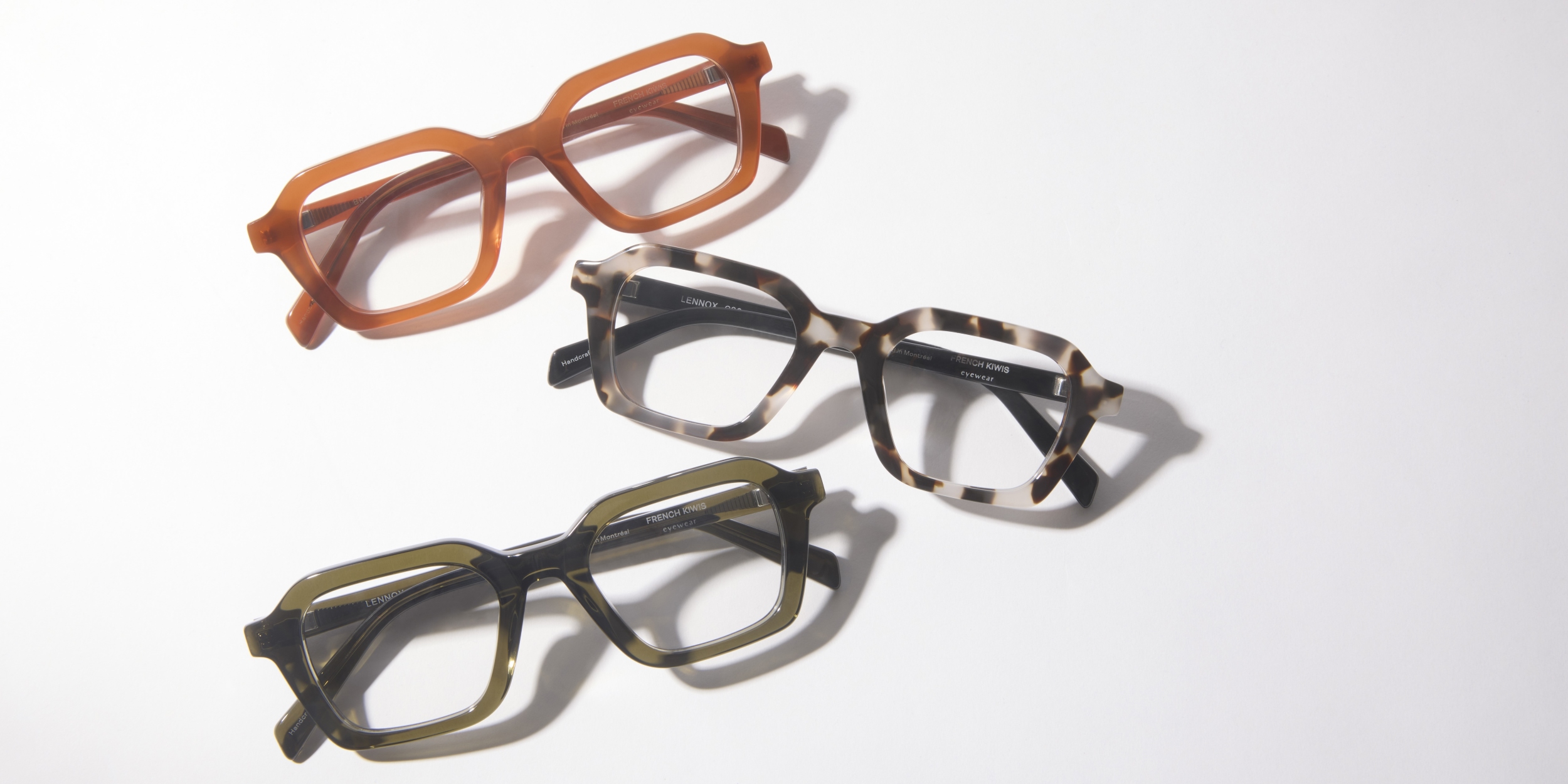Photo Details of Lennox Blue Light Clear Dark Olive Blue Light Glasses in a room