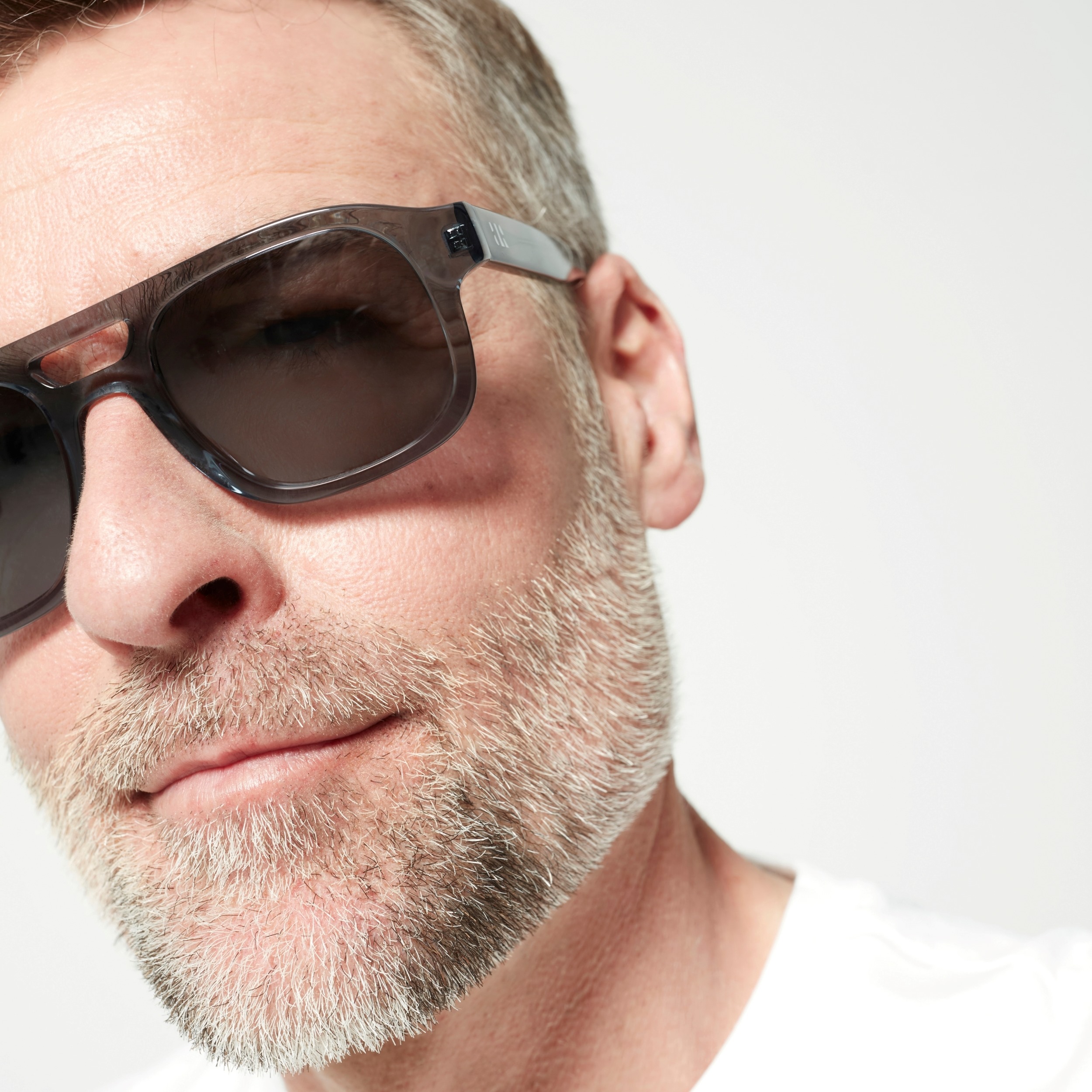 Photo of a man or woman wearing Lenny Sun Clear Brown Sun Glasses by French Kiwis