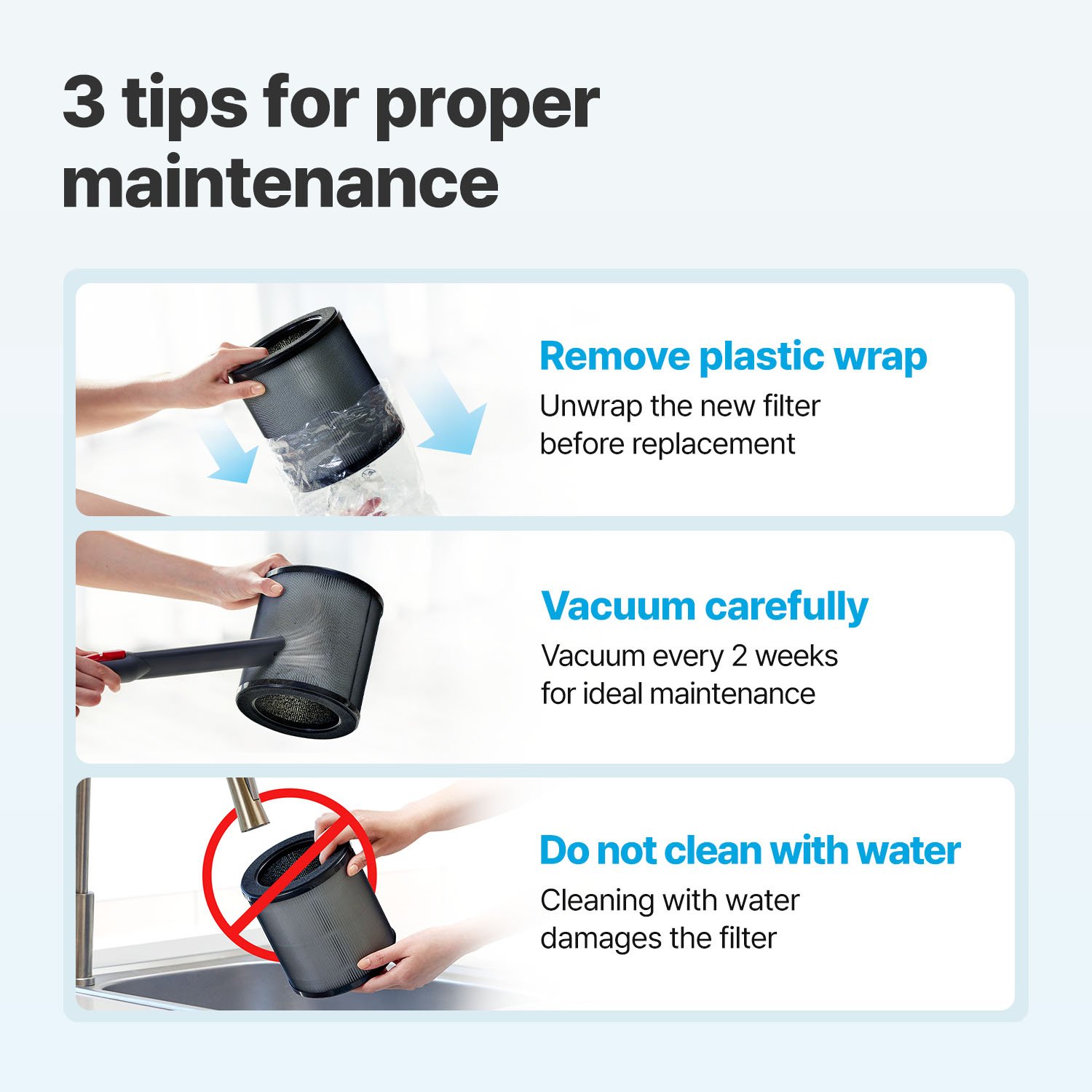 3 tips on properly maintaining Airmega 50 filter