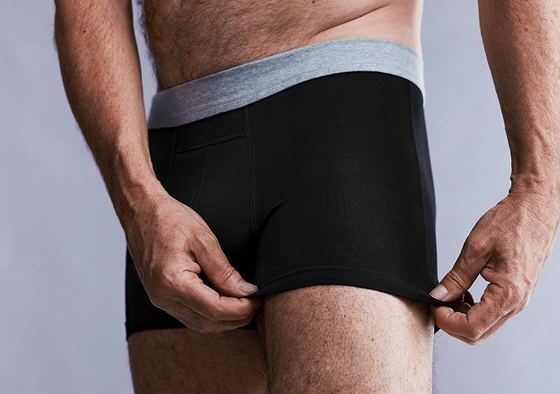 Men's Washable Incontinence Absorbent Underwear For Bladder Leak