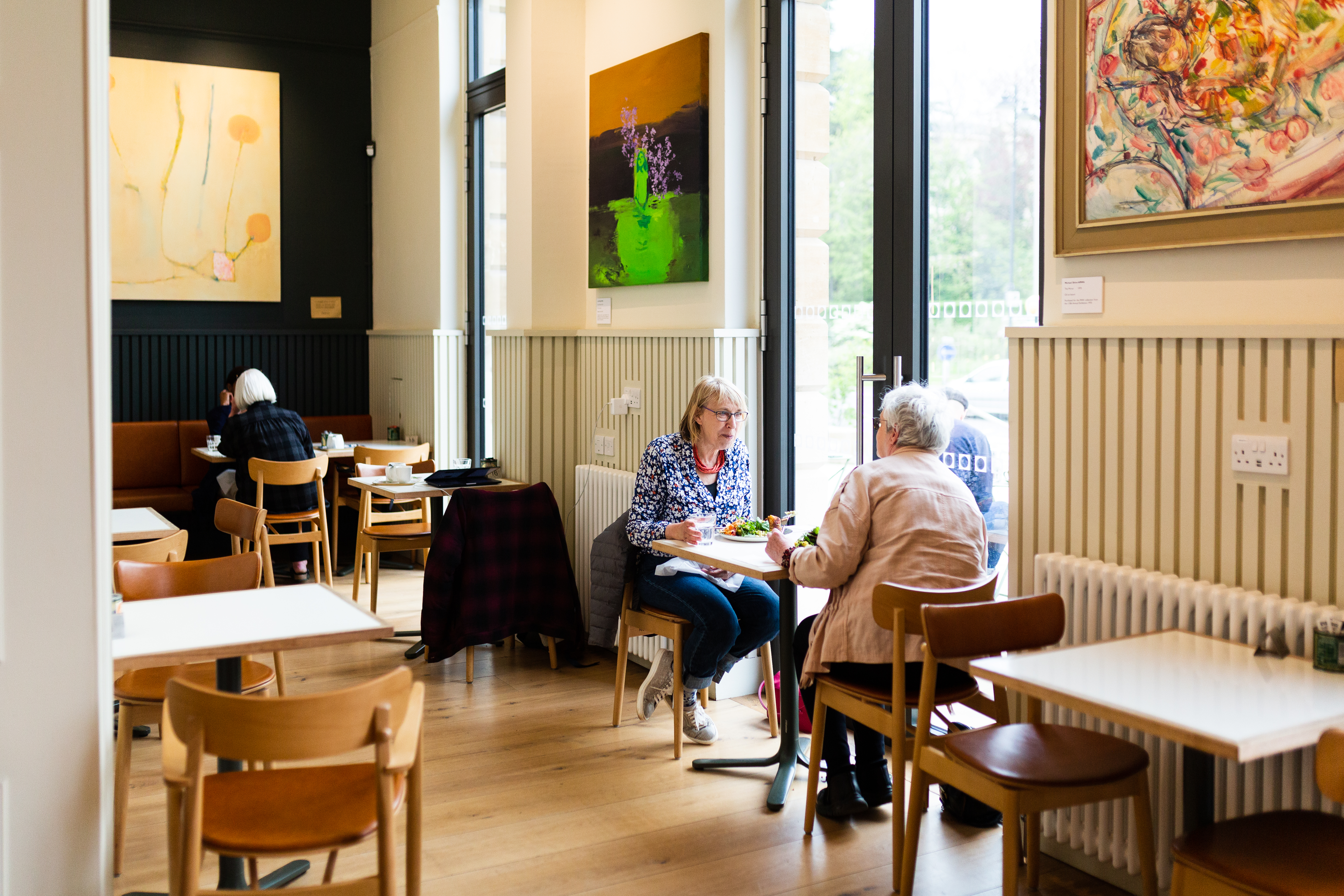 Internal view of the RWA cafe seating area 