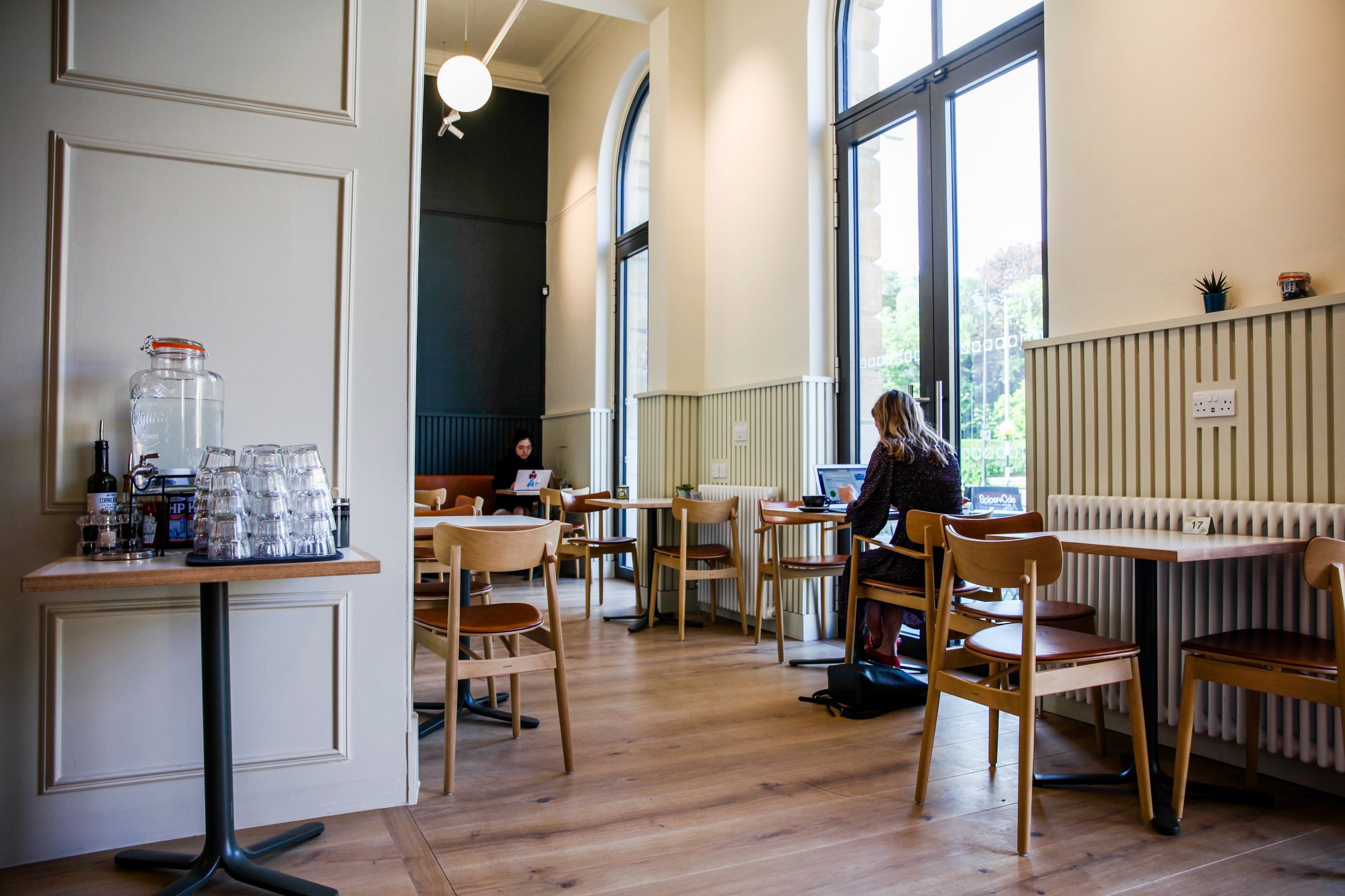 Internal view of the RWA cafe seating area 