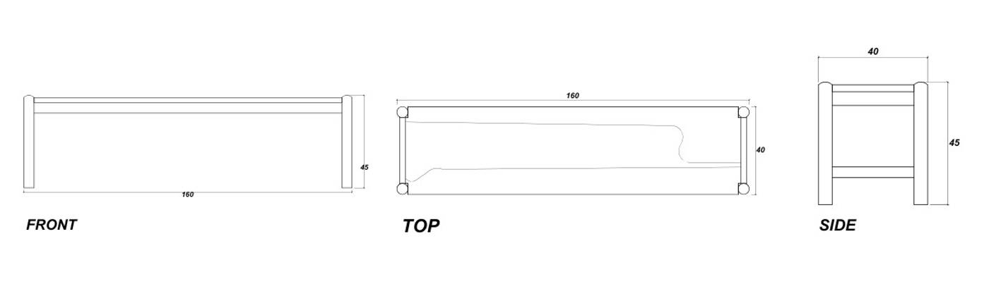 Taku Bench 90cm - European White Oak