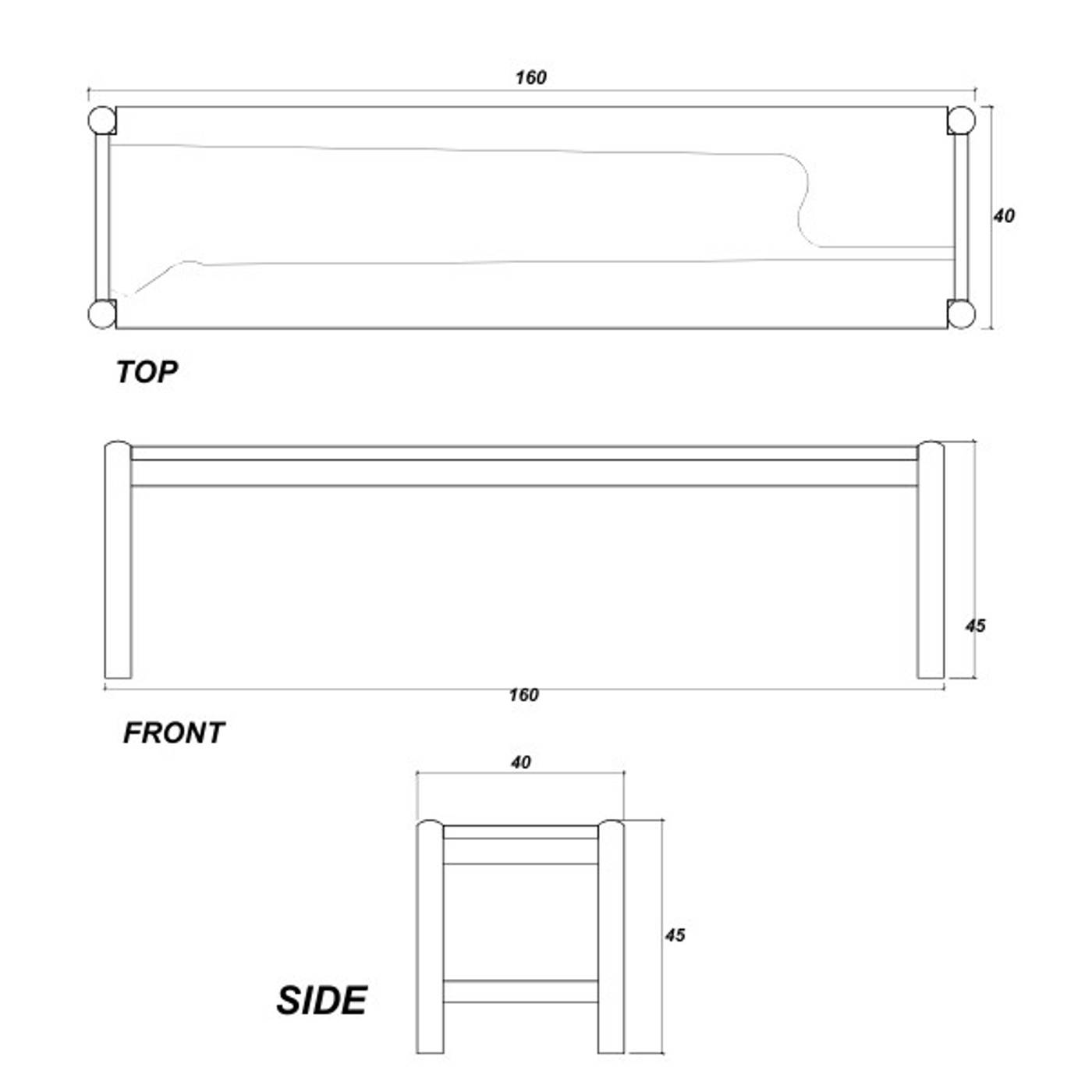 Taku Bench 90cm - European White Oak