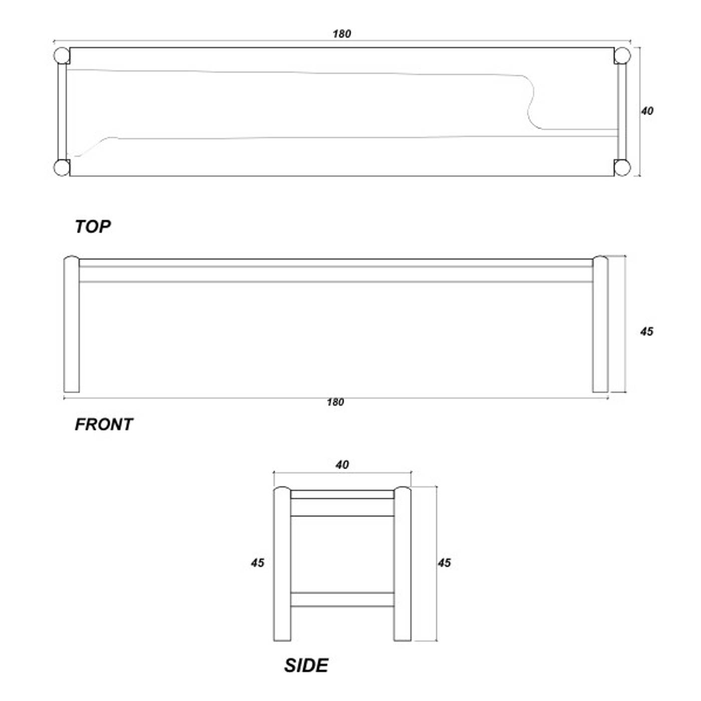 Taku Bench 90cm - European White Oak
