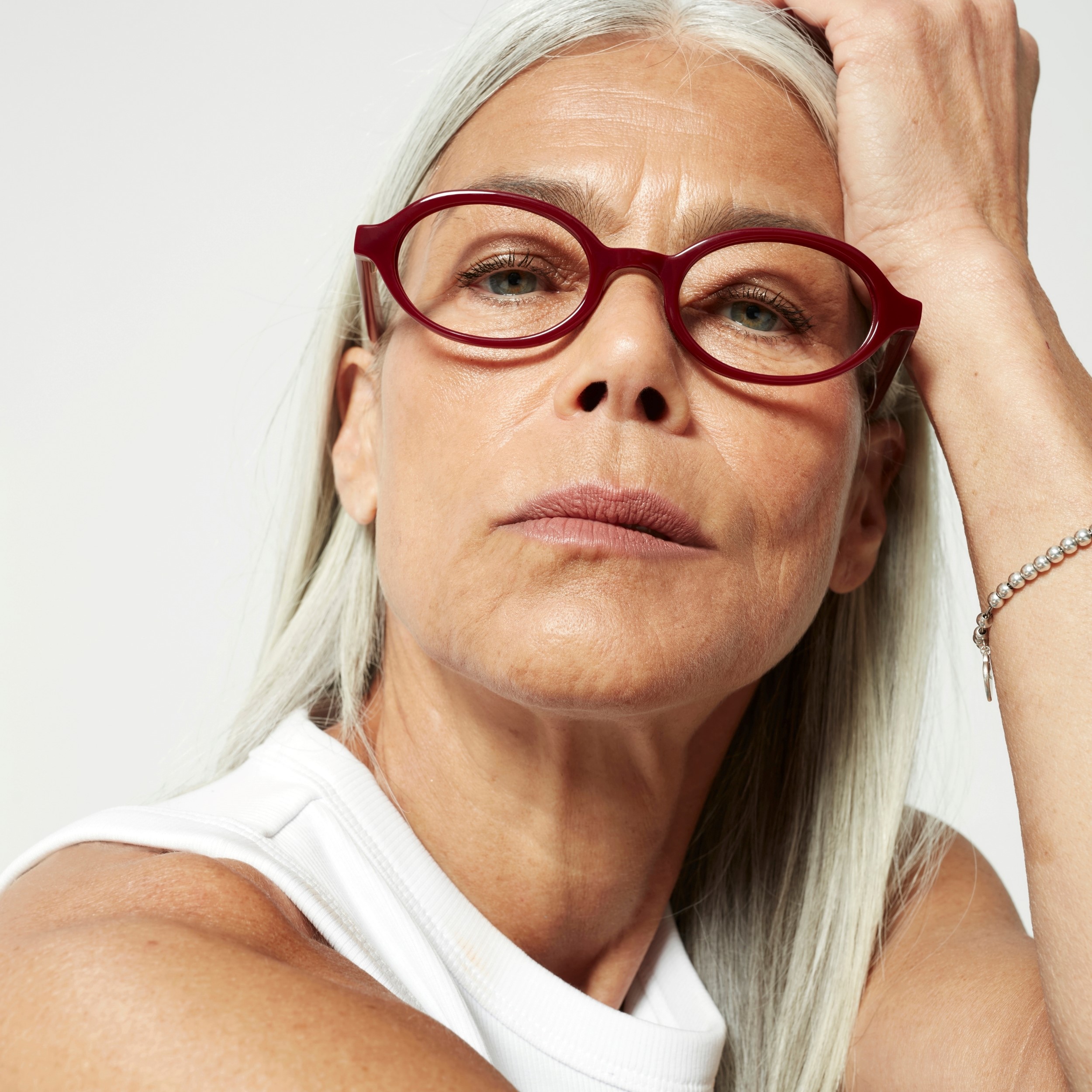 Photo of a man or woman wearing Mila Dark Tortoise Reading Glasses by French Kiwis