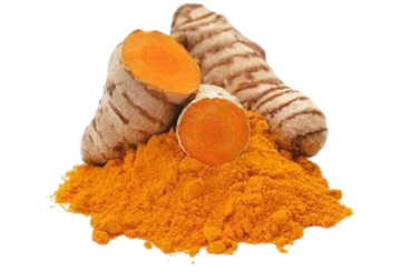 fresh grated turmeric root powder and whole root