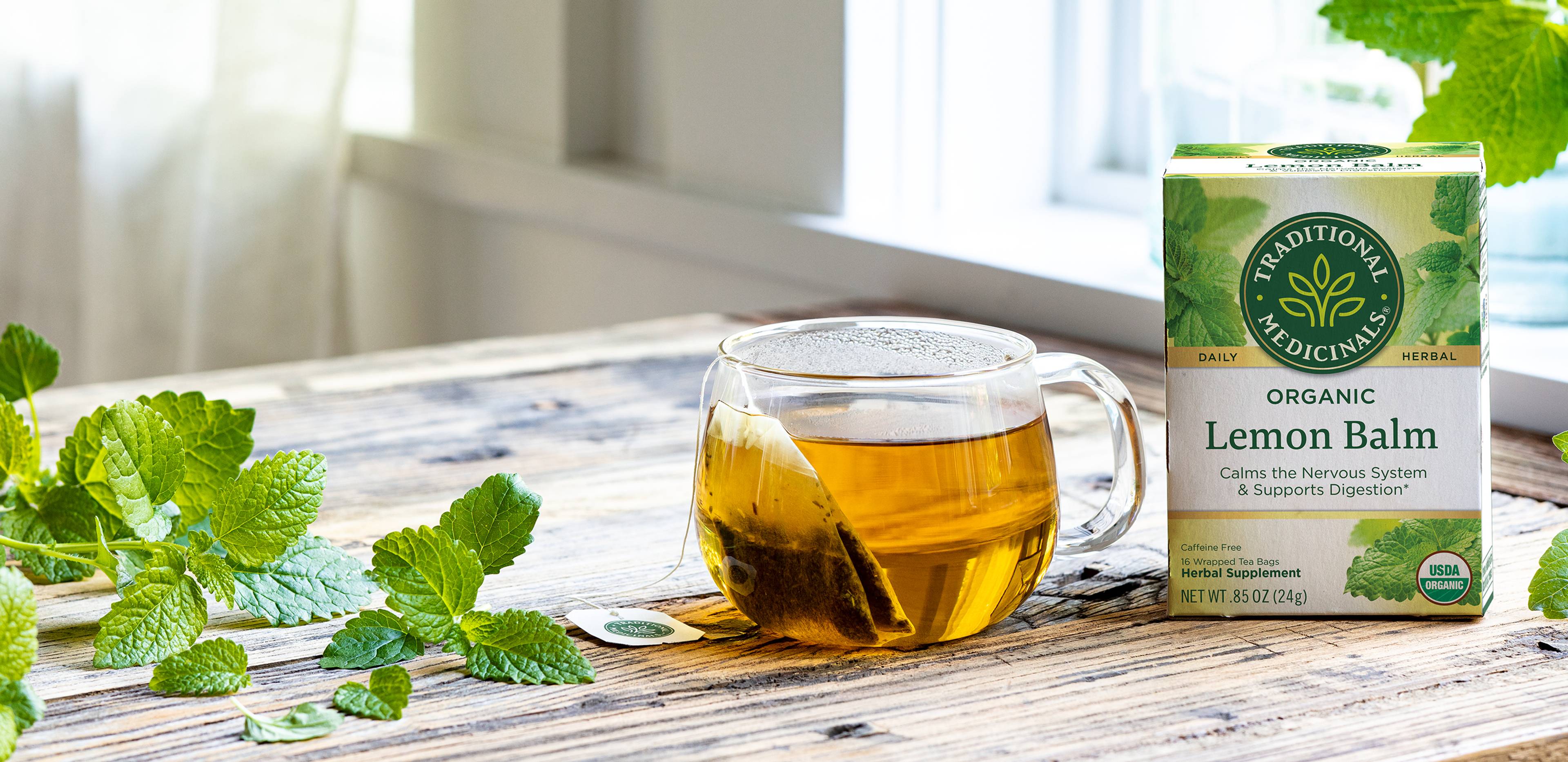 Beauty Brain Lemon Balm Kiwi Tea Traditional Medicinals - Lemon Balm Tea | Traditional Medicinals