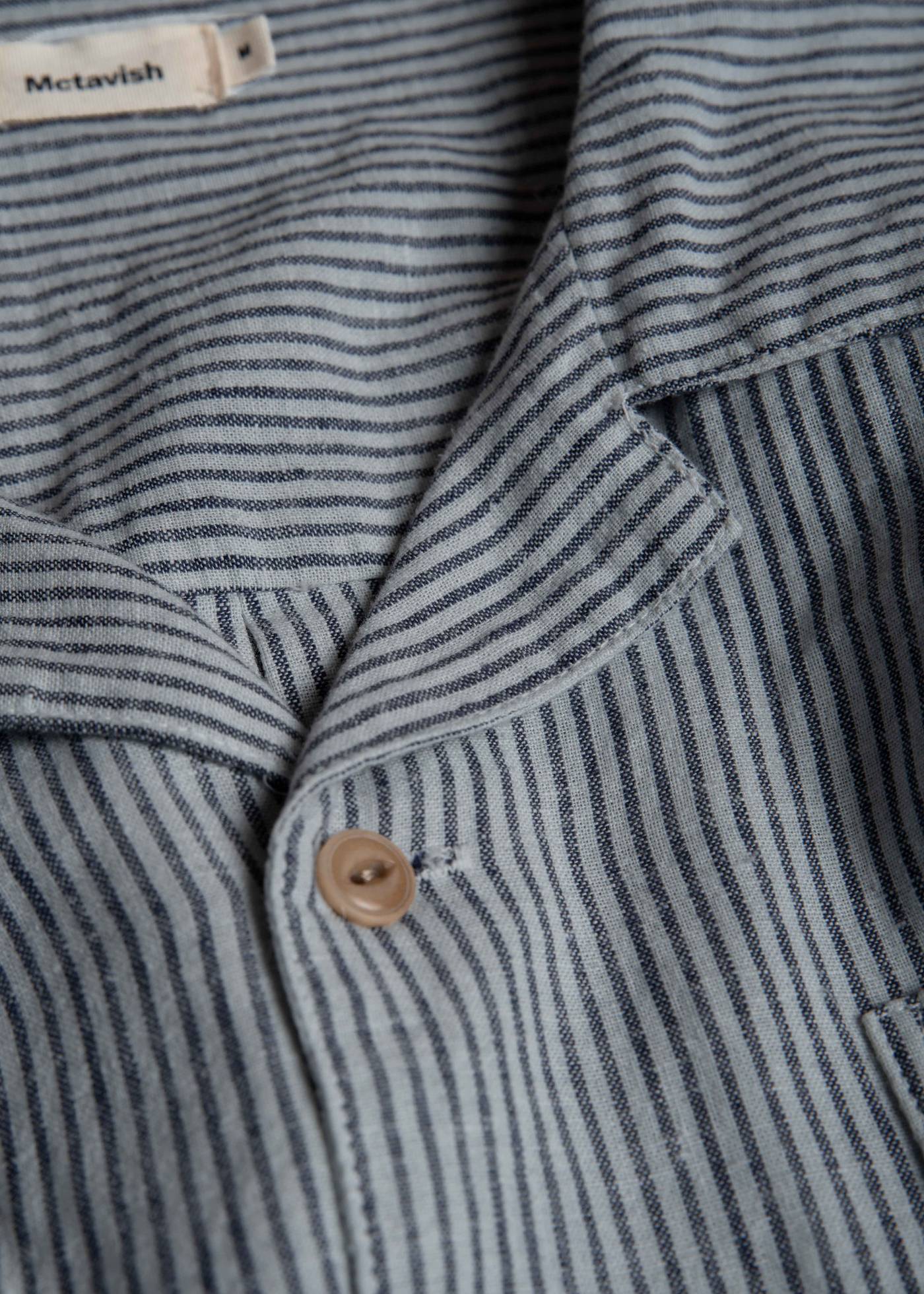Hemp Stripe Long Sleeve Shirt
