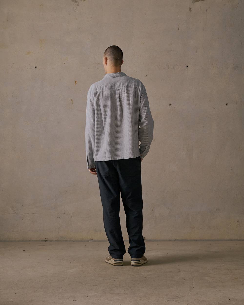 Hemp Stripe Long Sleeve Shirt