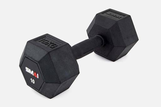 Rubber Hex Dumbbells - (Pair) Apex
