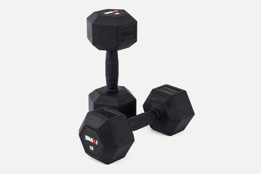 Rubber Hex Dumbbells - (Pair) Apex