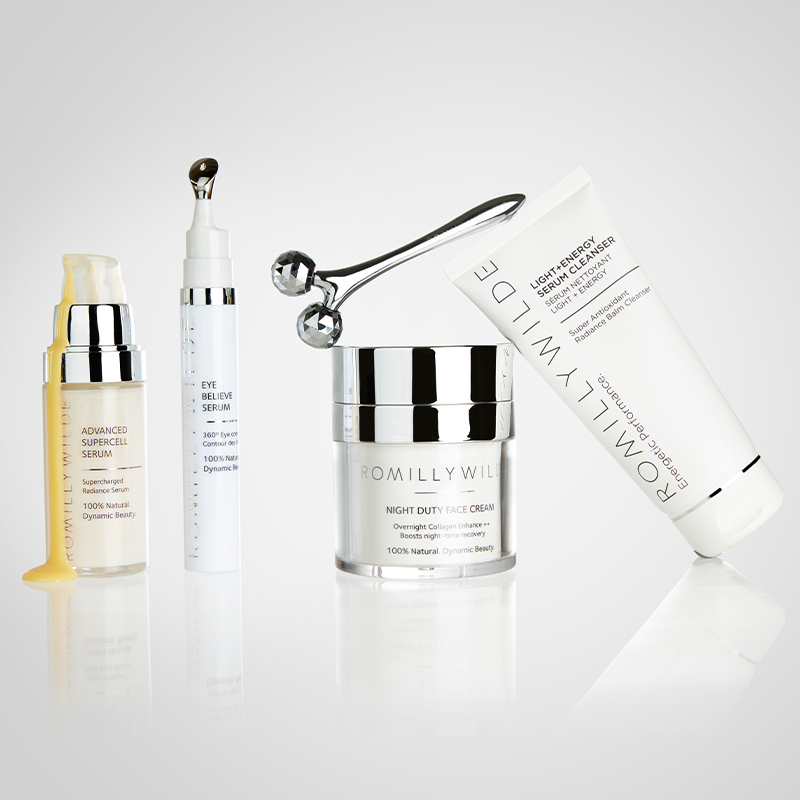Romilly Wilde Range Shot of 5 Skincare Products