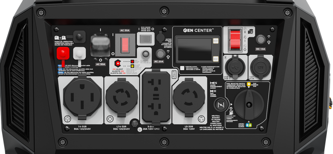
     
      Generator control panel
    
  