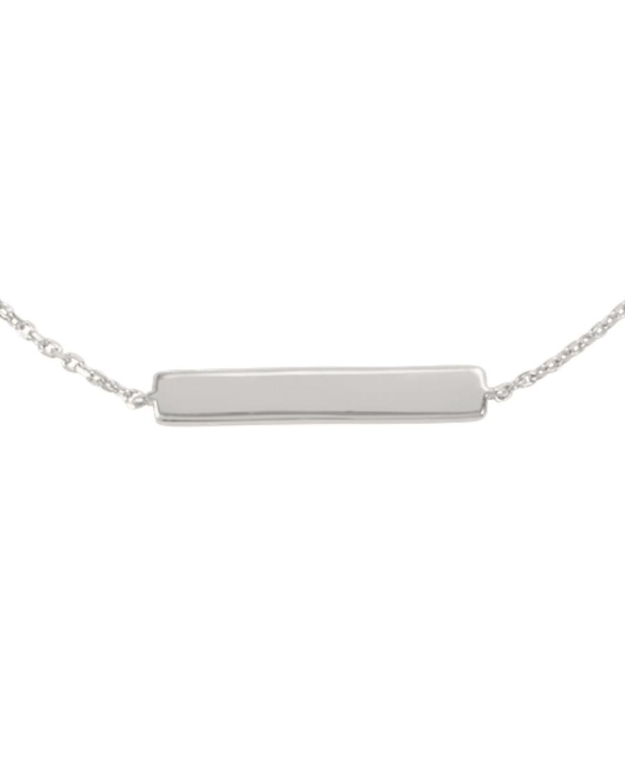 ENGRAVABLE BAR BRACELET (STERLING SILVER)