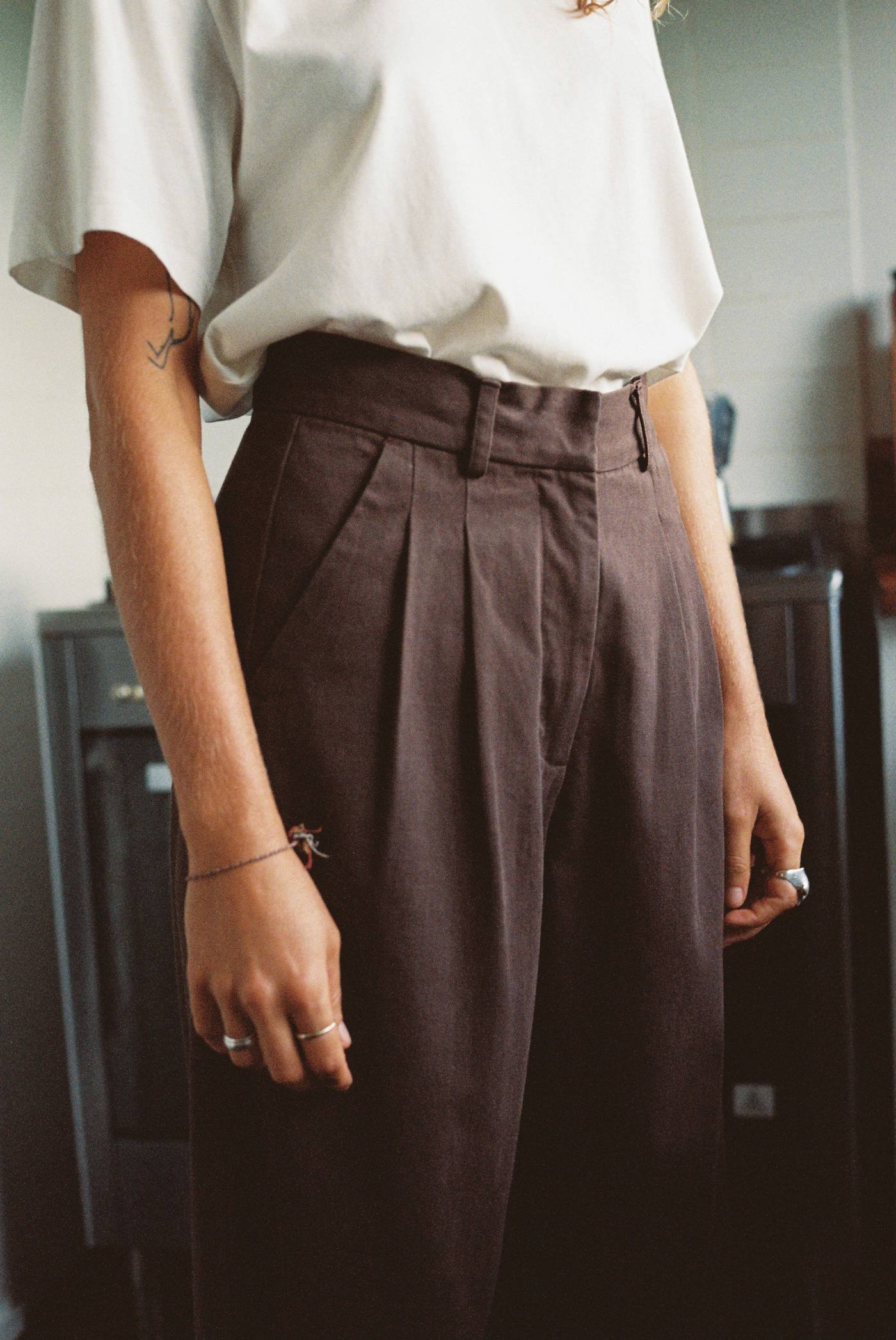 Wide Pleated Pants
