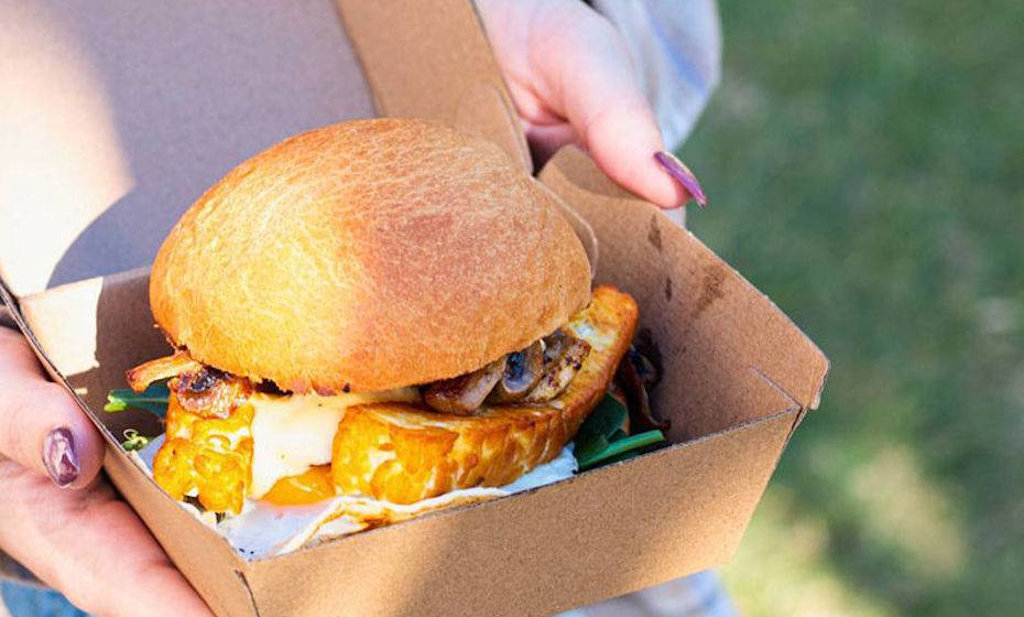 Burger Clam Large/High (113 x 111 x 100mm) Kraft Flute