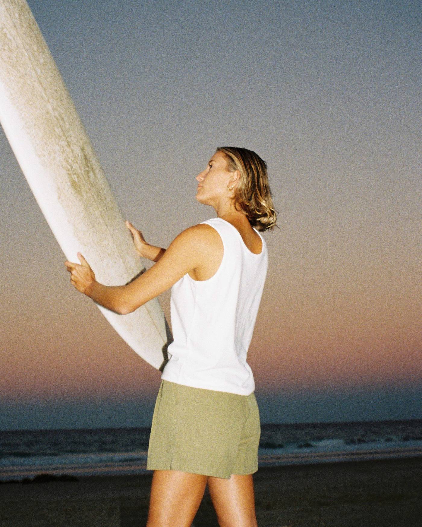 Double Pleated Twill Shorts