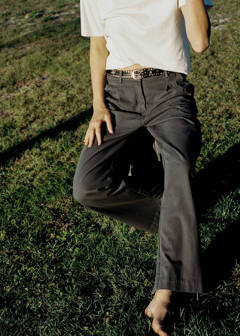 Double Pleated Twill Pants