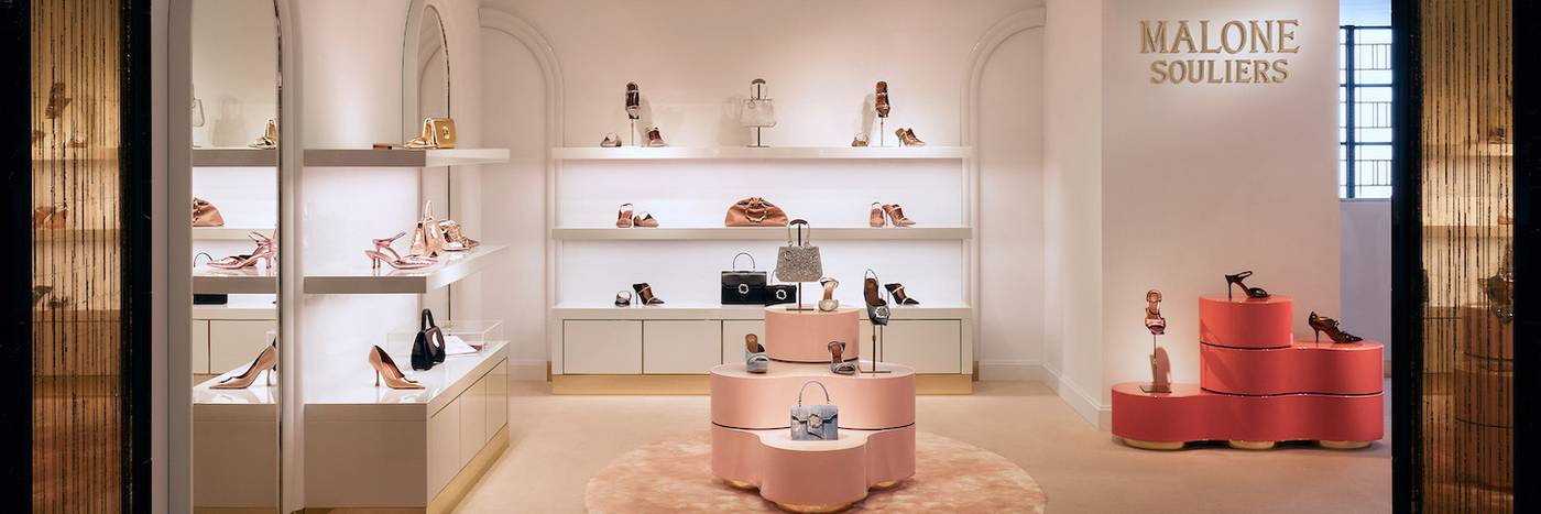 Harrods Shoe Heaven Header Image of Women's Shoes at Malone Souliers
