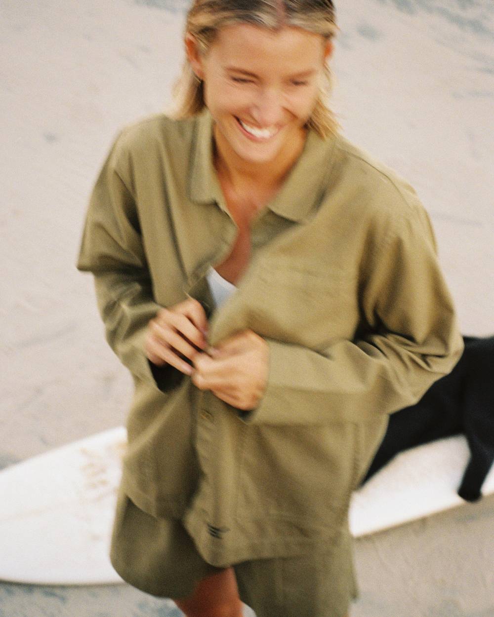 Herringbone Overshirt (Womens)
