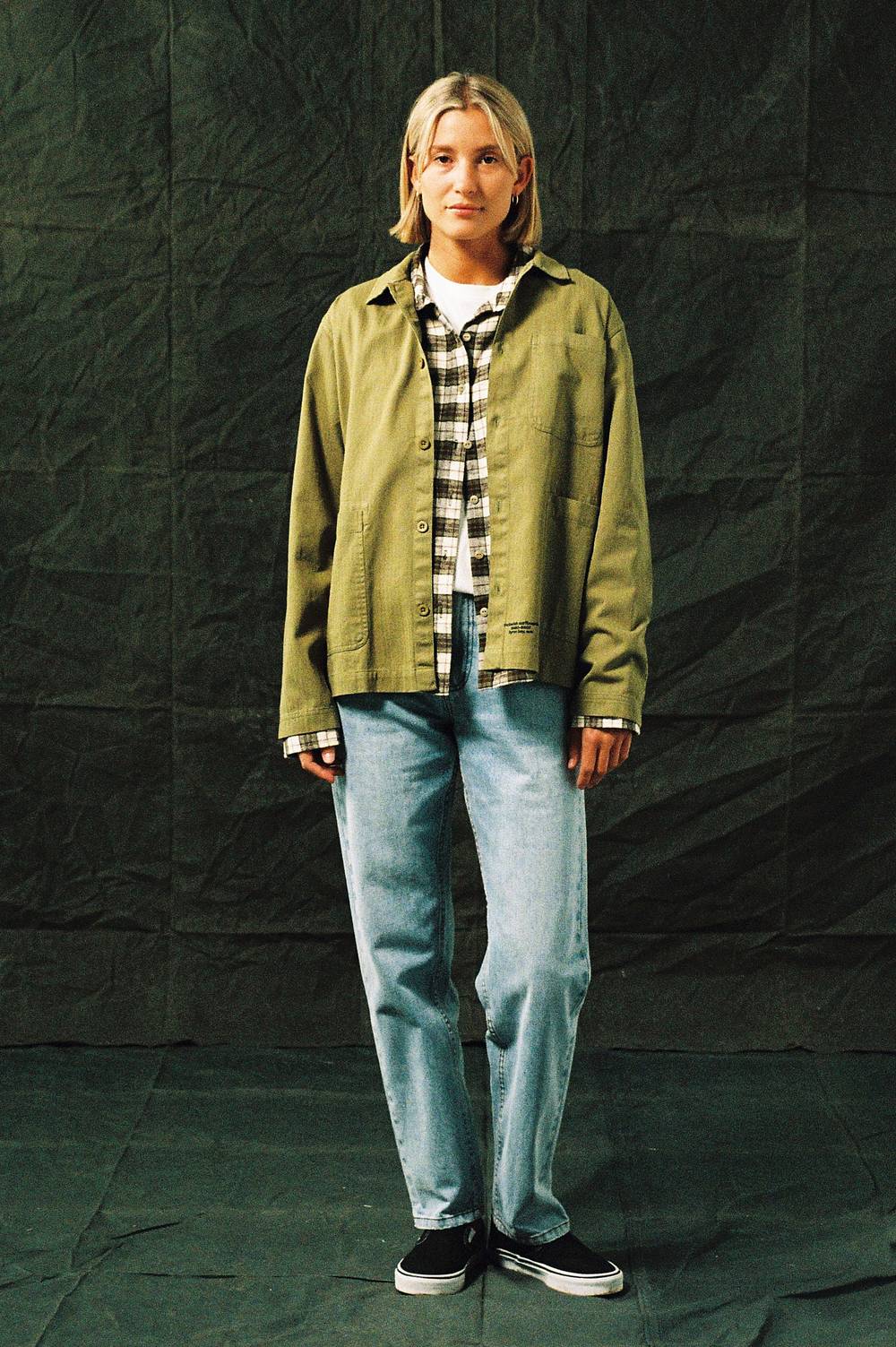 Herringbone Overshirt (Womens)