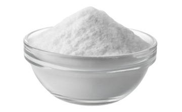 a clear glass bowl of collagen peptides