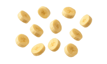 banana cut into rounds
