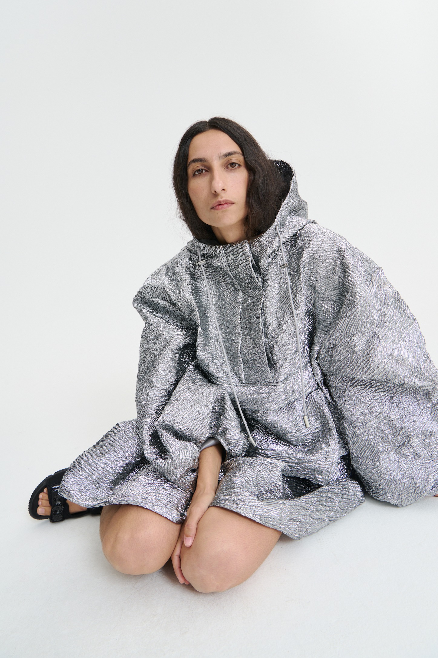 【CECILIE BAHNSEN】オリオンジャケット ORION | JACKET KAZE MATELASS… SILVER