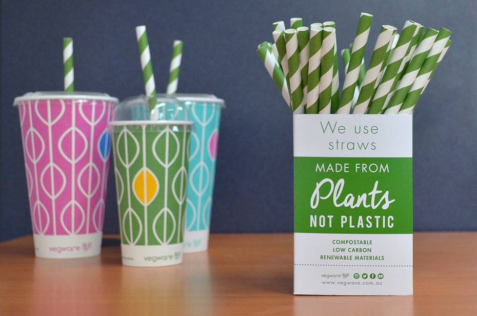 Paper Straws Regular 6 x 200mm - Black