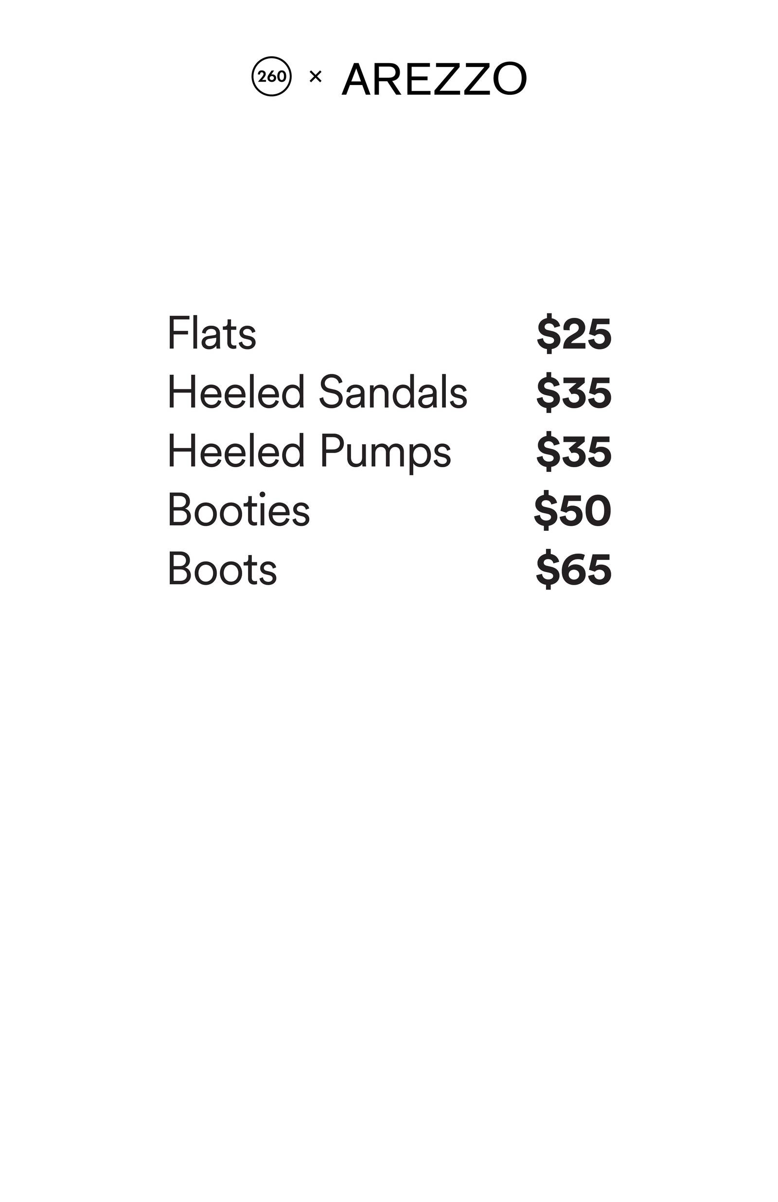 Price list