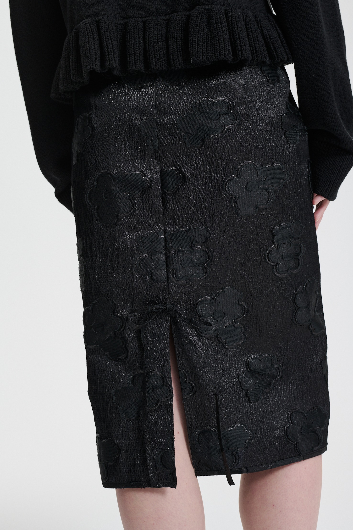 スカート CECILIE BAHNSEN Black Silk Blend Allegra Skirt Cecilie Bahnsen Black Silk Blend Allegra Skirt | italist