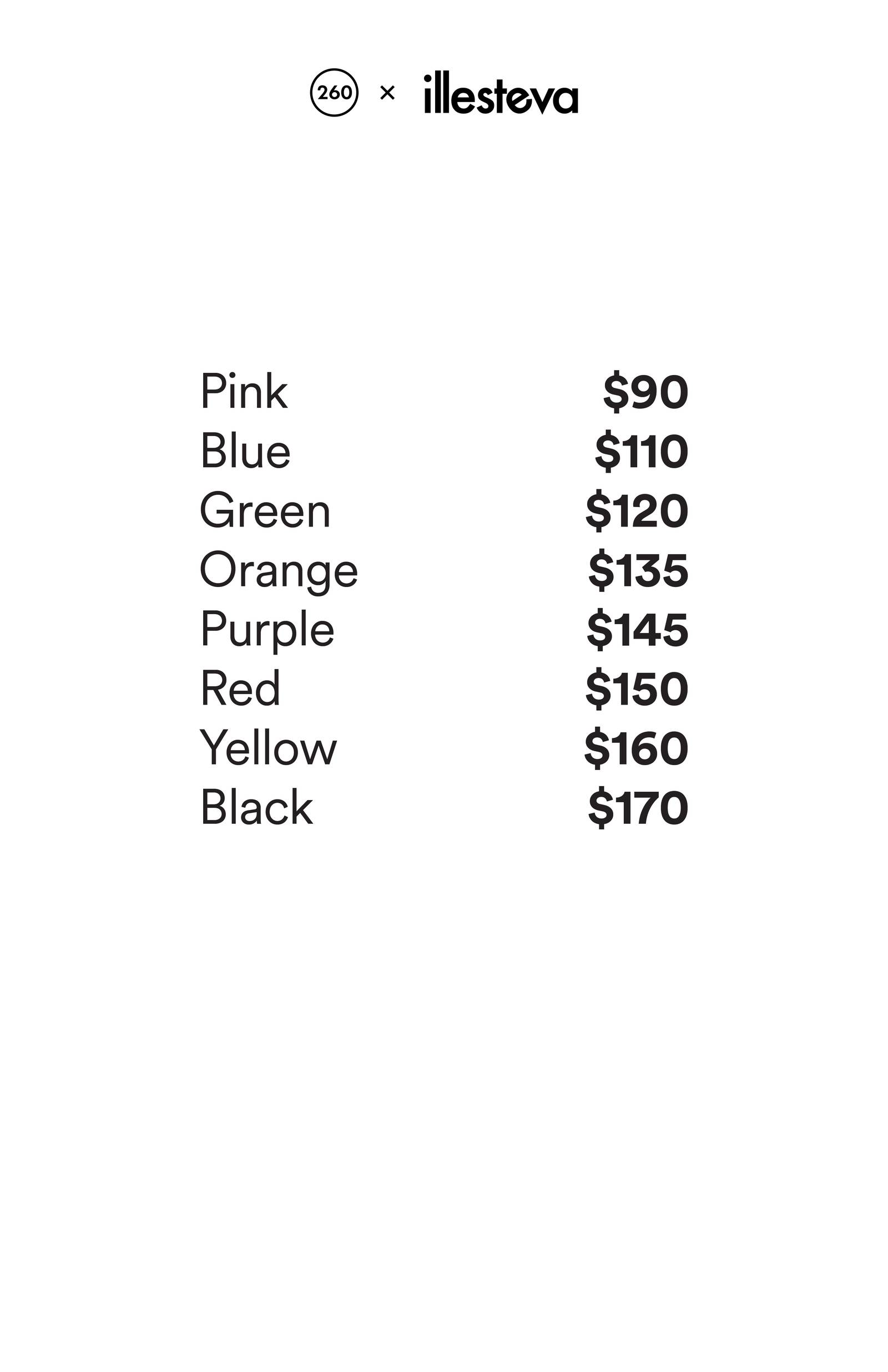 Price list