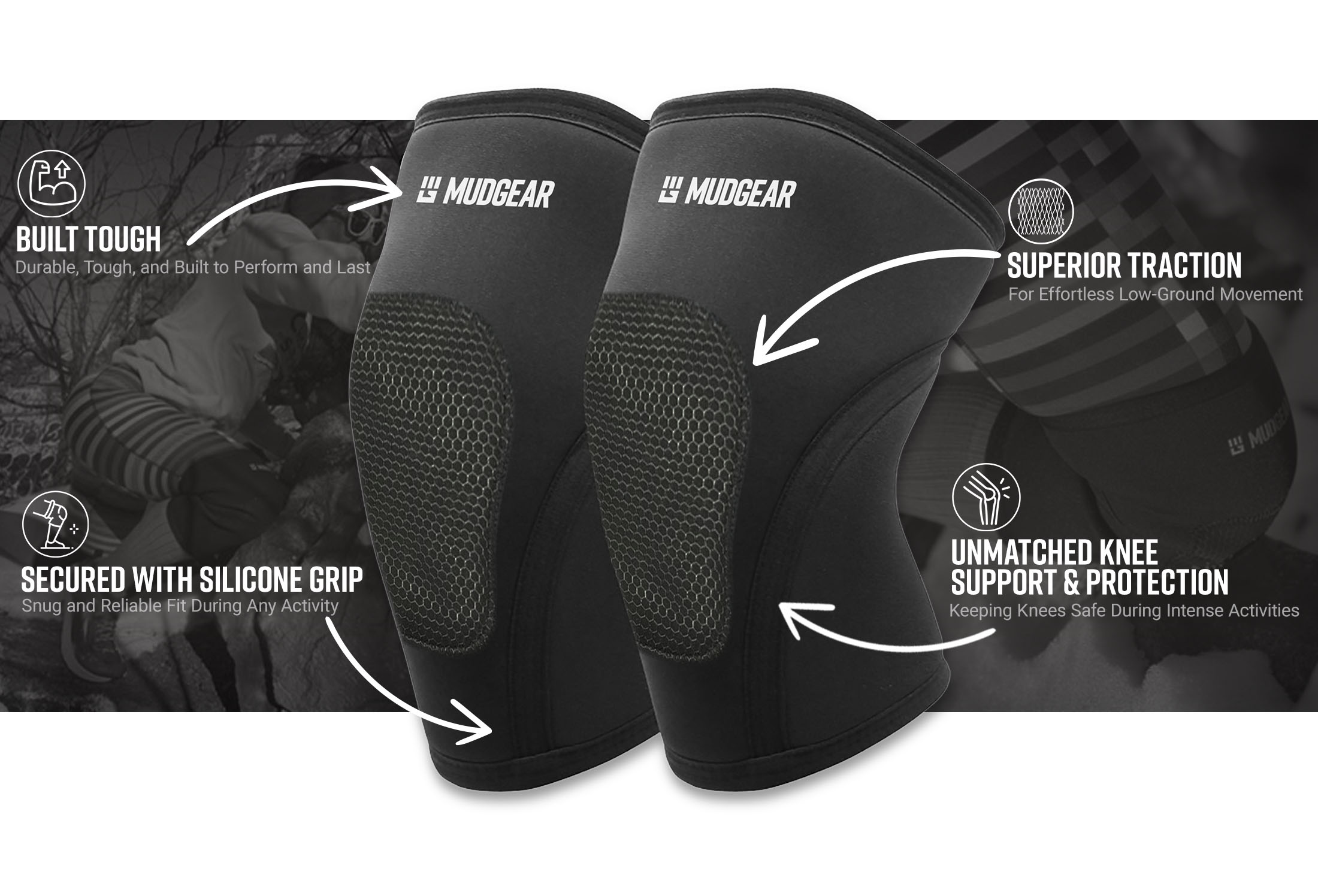 Infographic of MudGear Knee Pads