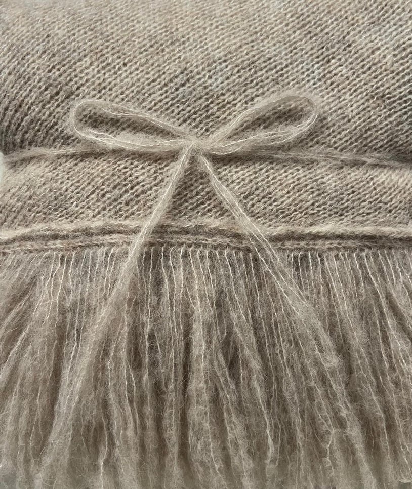 Product Image: Alana fringed silk alpaca wrap 