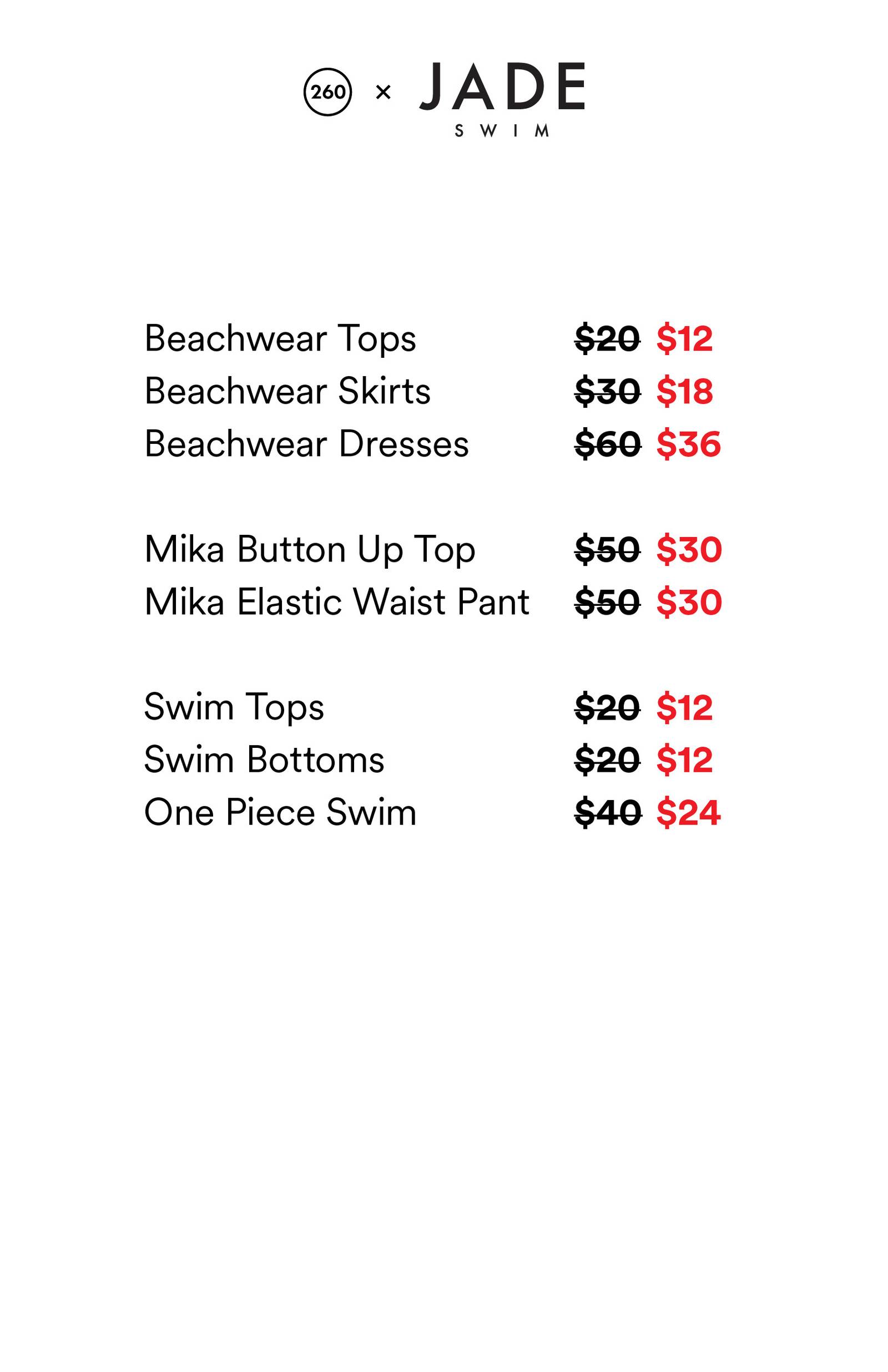 Price list