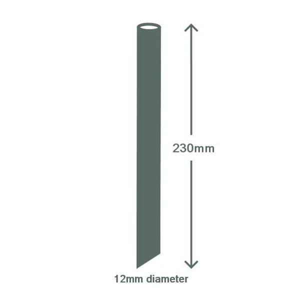 Paper Straws Bubble Tea Stab 12 x 230mm – White